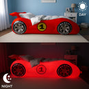 Cama Inflável Infantil Sleep Racer™ Dream Car Vermelha com LED – AirCandy