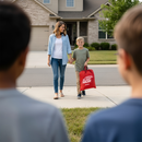 Cama Inflável Infantil Sleep Racer™ Dream Car Vermelha com LED – AirCandy